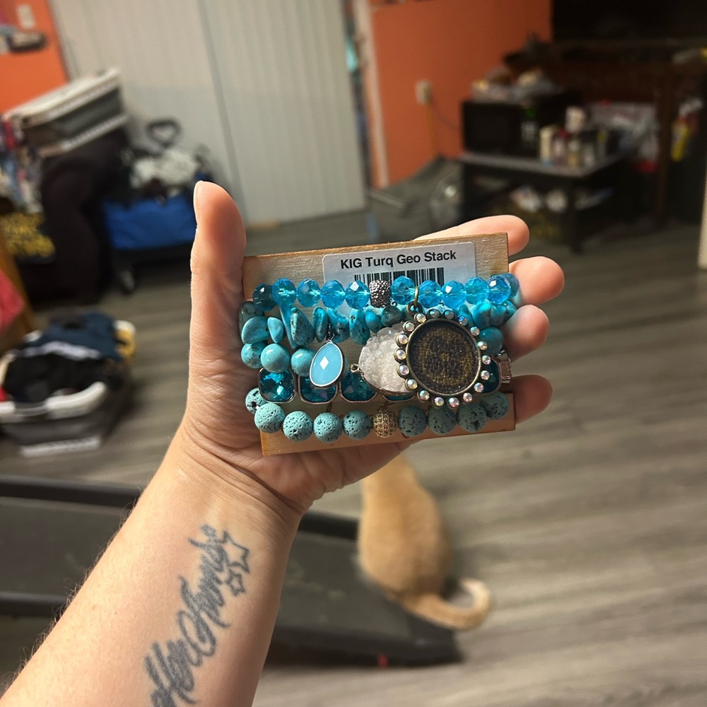 KIG Turquoise Geo Stack - NEW